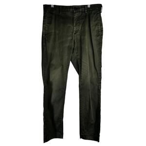 Uniqlo Men's Pants Smart Ankle Jeans Green Stretch size 31x34